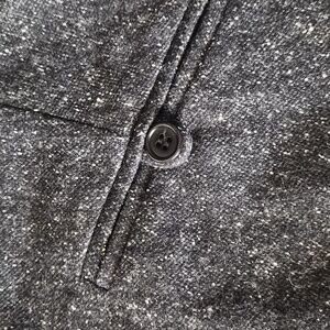 Trina Turk Charcoal and White Textured Pants